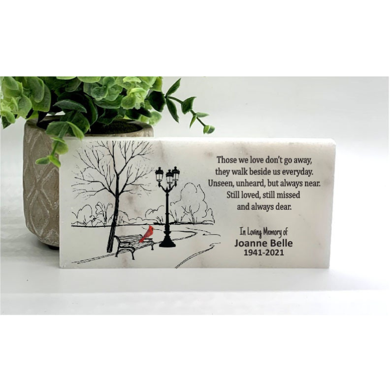 Personalized Memorial Stone - Custom Cardinal Memorial Gift Keepsake