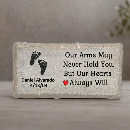 Baby Memorial Stone - Personalized Infant Remembrance Gift | Custom Keepsake
