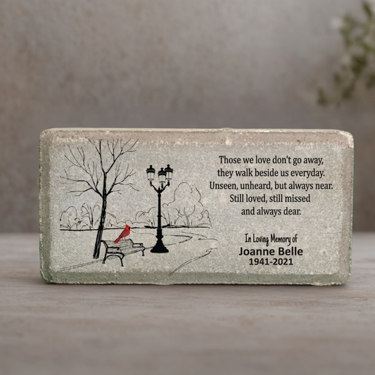 Personalized Memorial Stone - Custom Cardinal Memorial Gift Keepsake