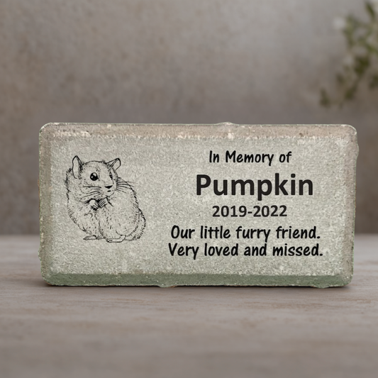 Hamster Memorial Stone – Personalized Pet Keepsake