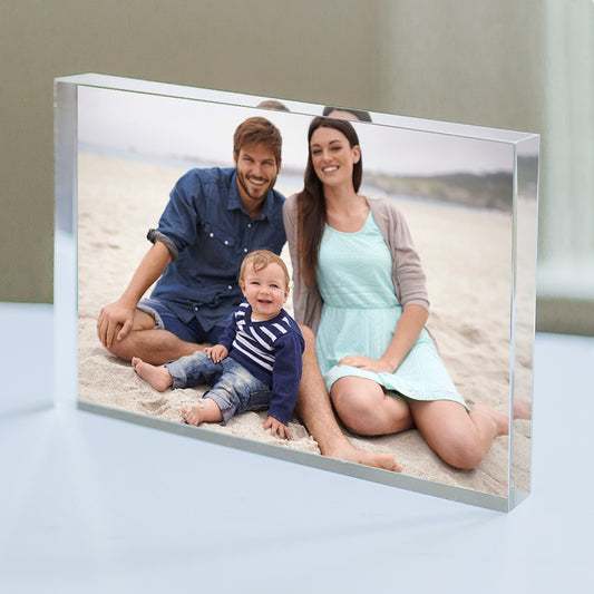 Personalized Photo Acrylic Block Keepsake – Custom Picture Paperweight Gift