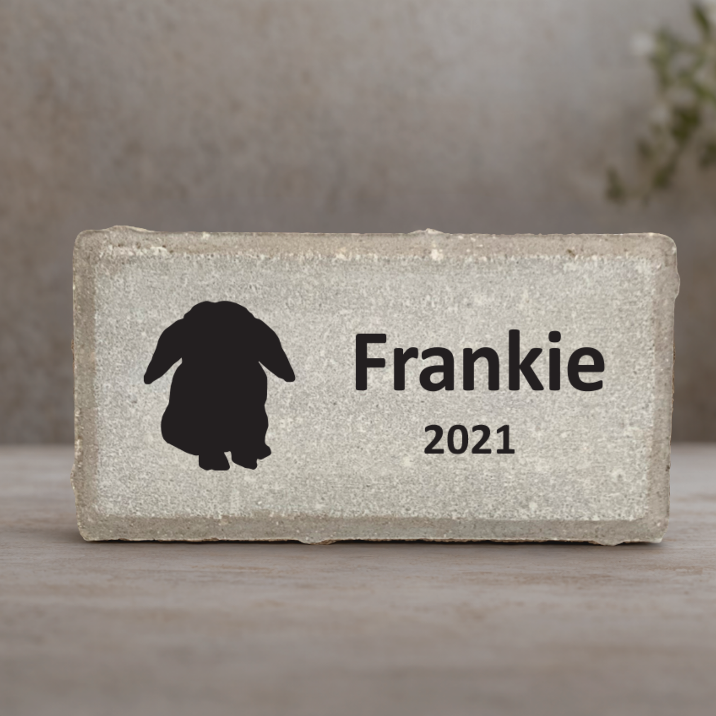 Floppy Ear Rabbit / Lop Ear Rabbit Memorial Stone
