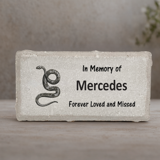 Snake Memorial Stone - Personalized Pet Memorial Keepsake