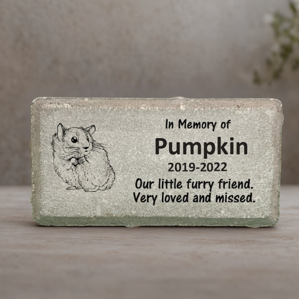 Hamster Memorial Stone – Personalized Pet Keepsake