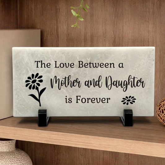 Marble Gift Sign - Mother Daughter Gift | Personalized Marble Stone Plaque