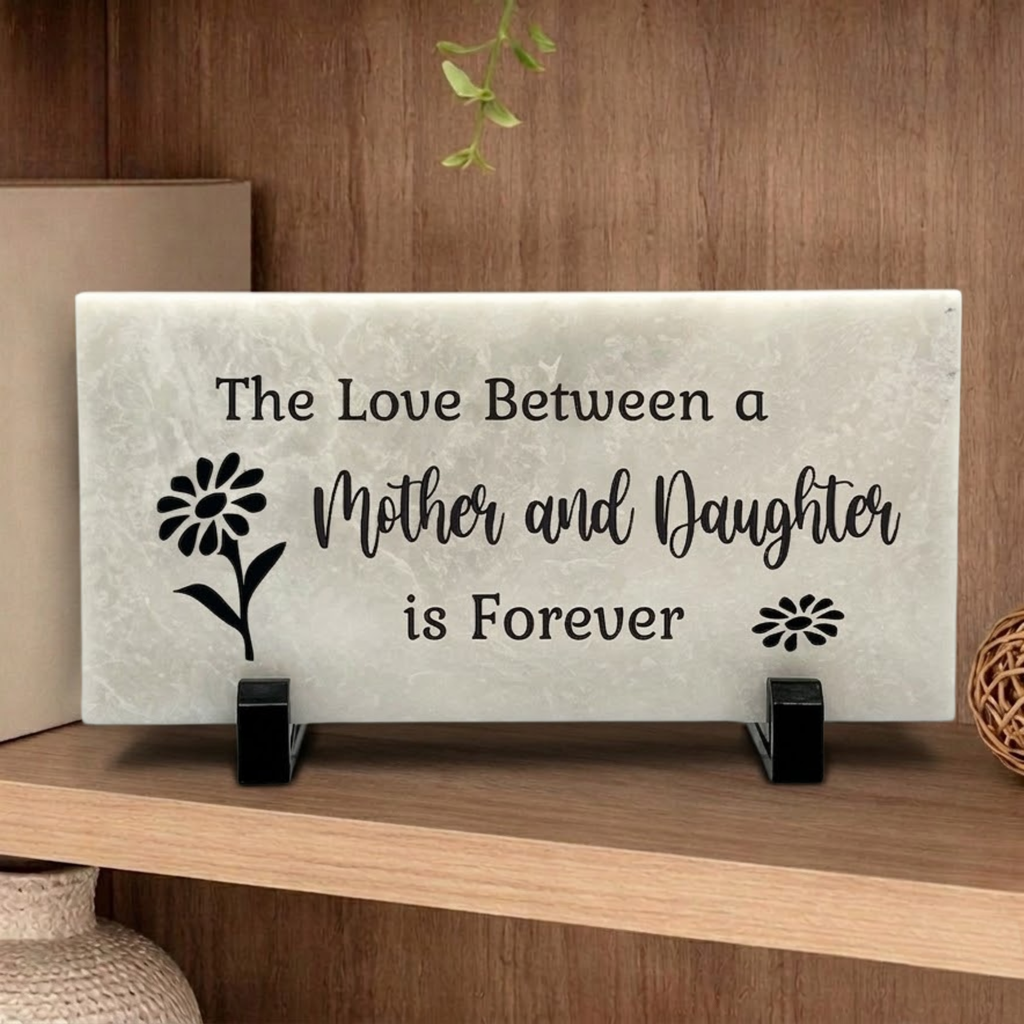 Marble Gift Sign - Mother Daughter Gift | Personalized Marble Stone Plaque