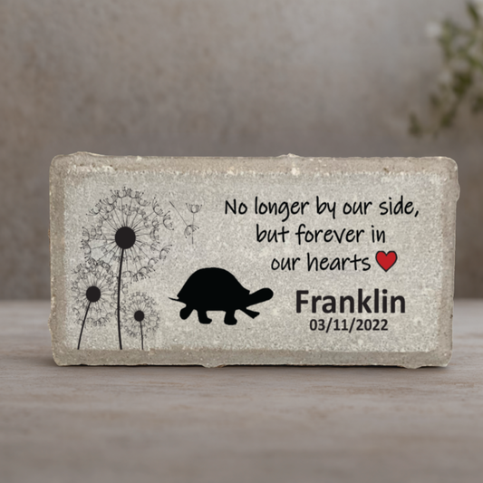 Turtle Memorial Stone – Personalized Pet Memorial Stone With Tribute