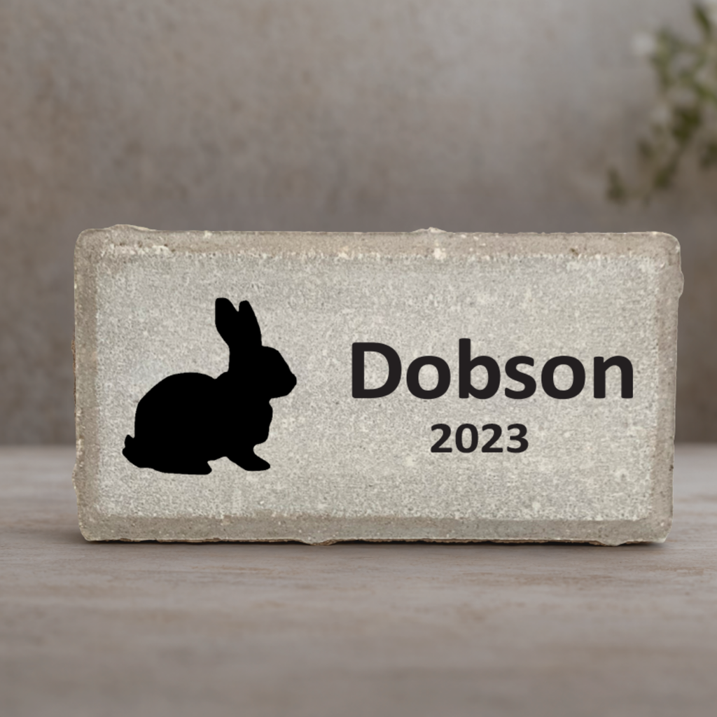Rabbit Memorial Stone - Personalized Pet Memorial Stone | Custom Keepsake