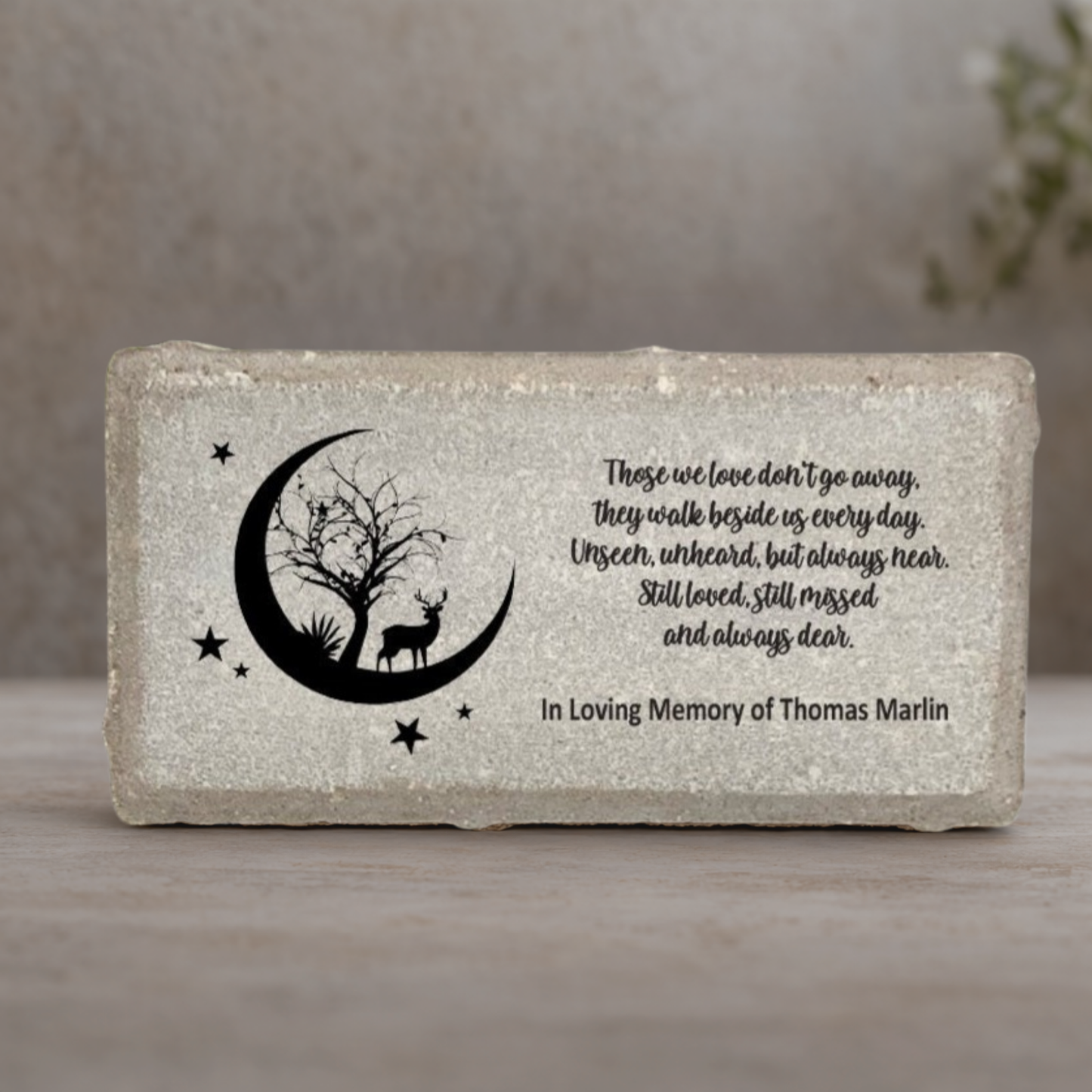 Hunter Memorial Stone - Personalized Memorial Gift