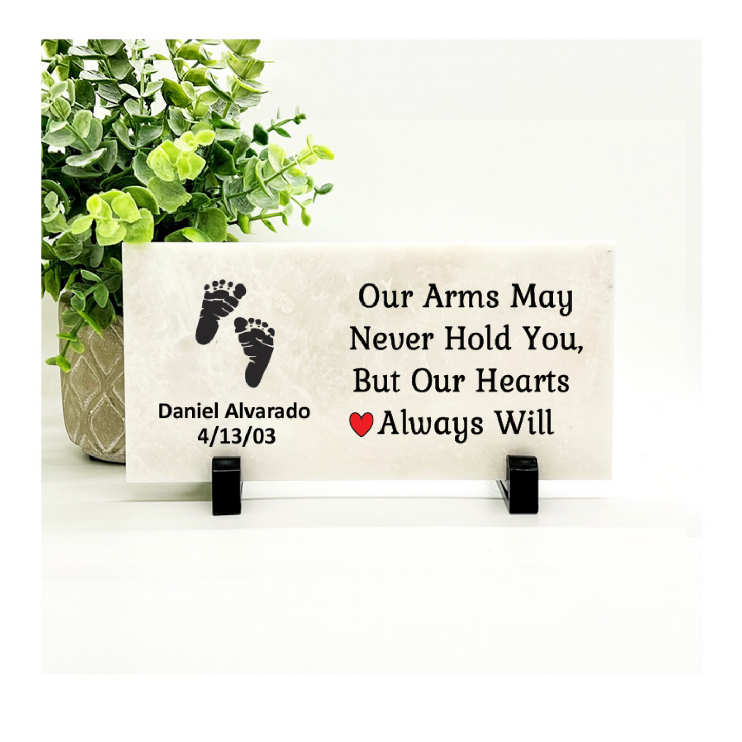 Baby Memorial Stone - Personalized Infant Remembrance Gift | Custom Keepsake