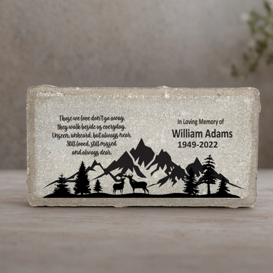 Hunter Memorial Stone – Personalized  Remembrance Stone