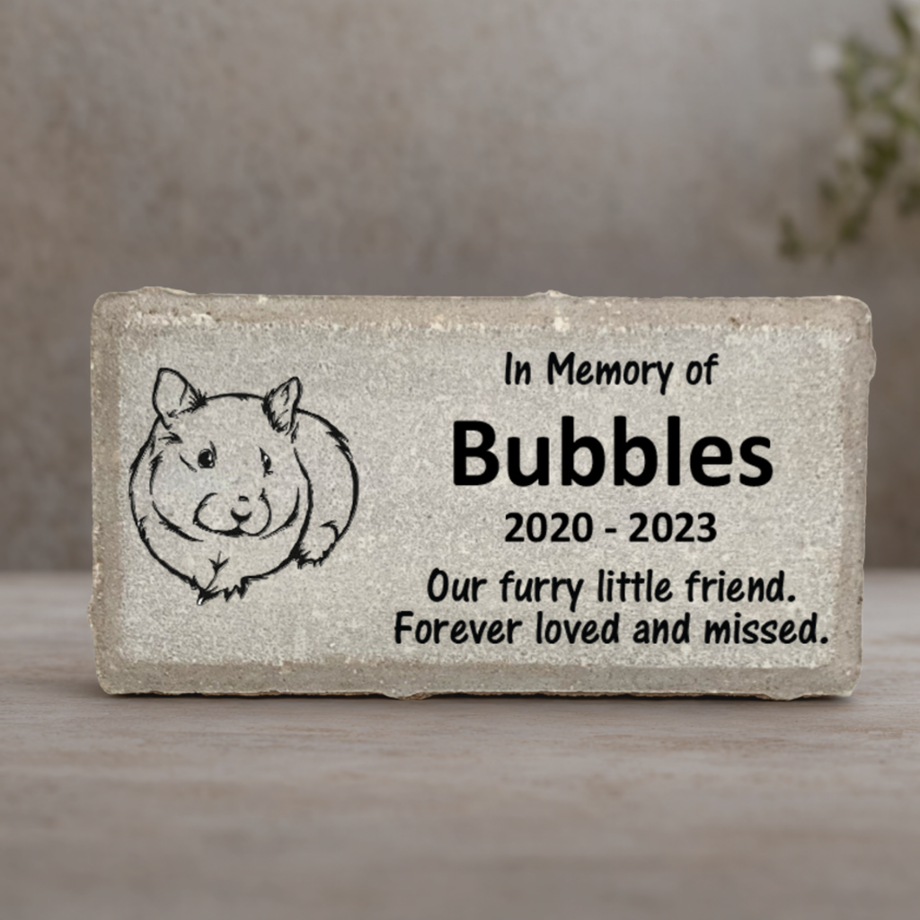 Guinea Pig Memorial Stone – Personalized Pet Tribute | Custom Memorial Keepsake