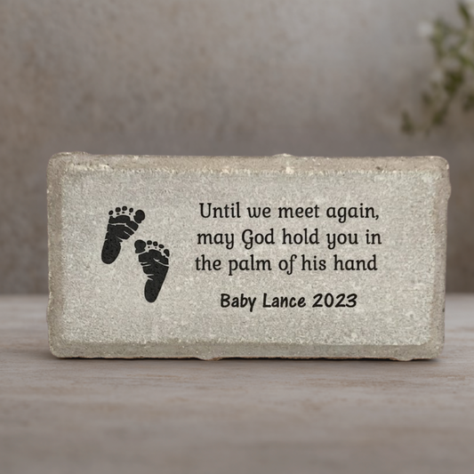 Baby Memorial Stone - Personalized Infant Sympathy Gift | Custom Keepsake Gift
