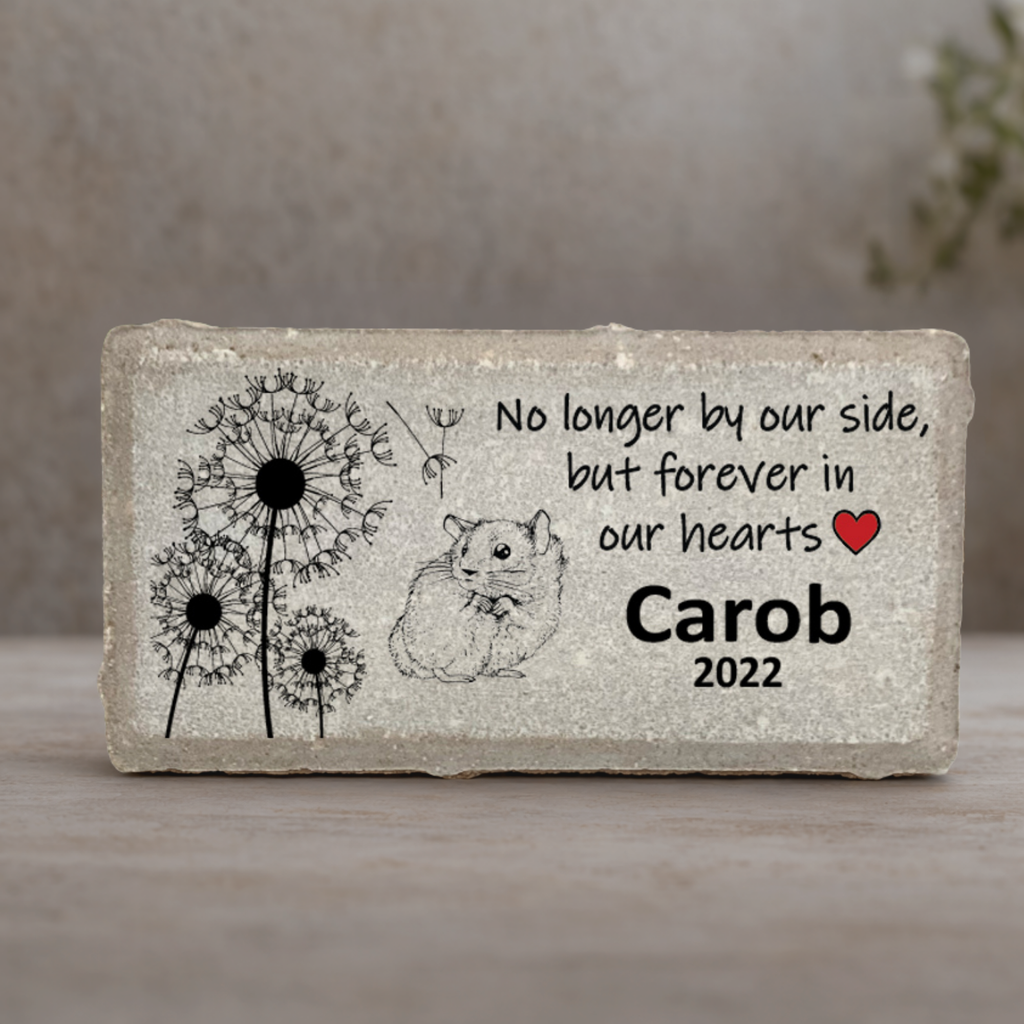 Hamster Memorial Stone - Personalized Pet Memorial Gift