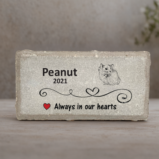 Hamster Memorial Stone - Personalized Pet Memorial Stone | Custom Keepsake