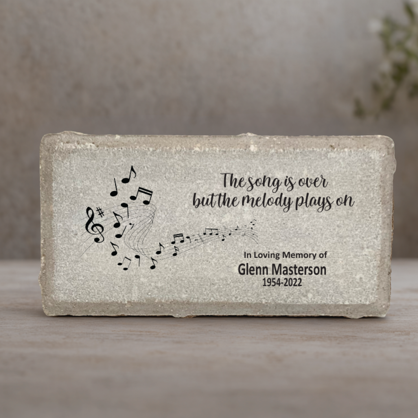 Musician Memorial Stone - Personalized Remembrance Stone