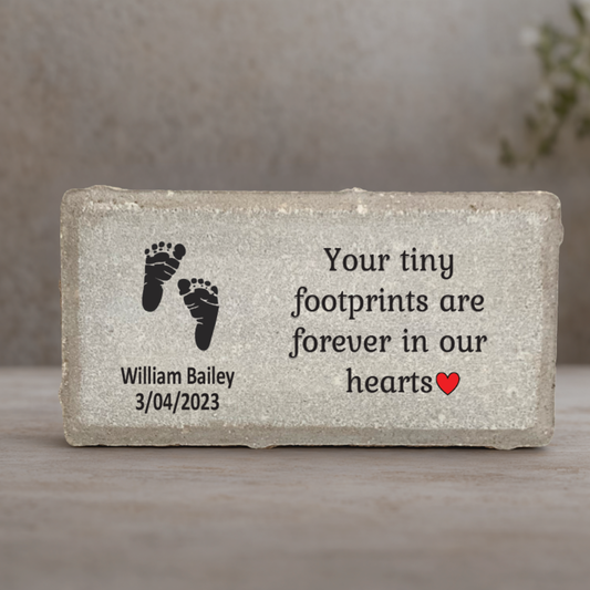 Baby Memorial Stone - Personalized Keepsake For Infant Loss | Sympathy Gift