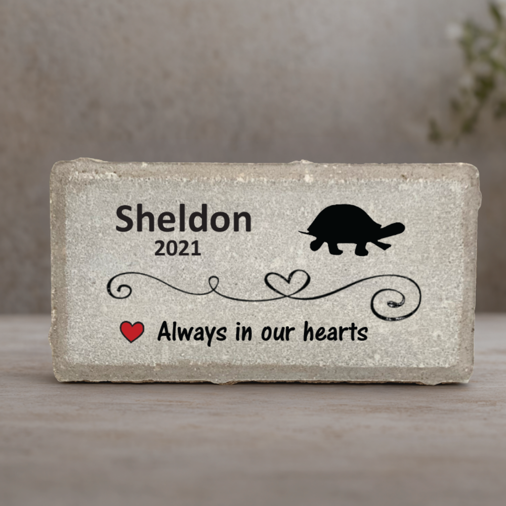 Turtle Memorial Stone - Personalized Custom Pet Loss Memorial Gift