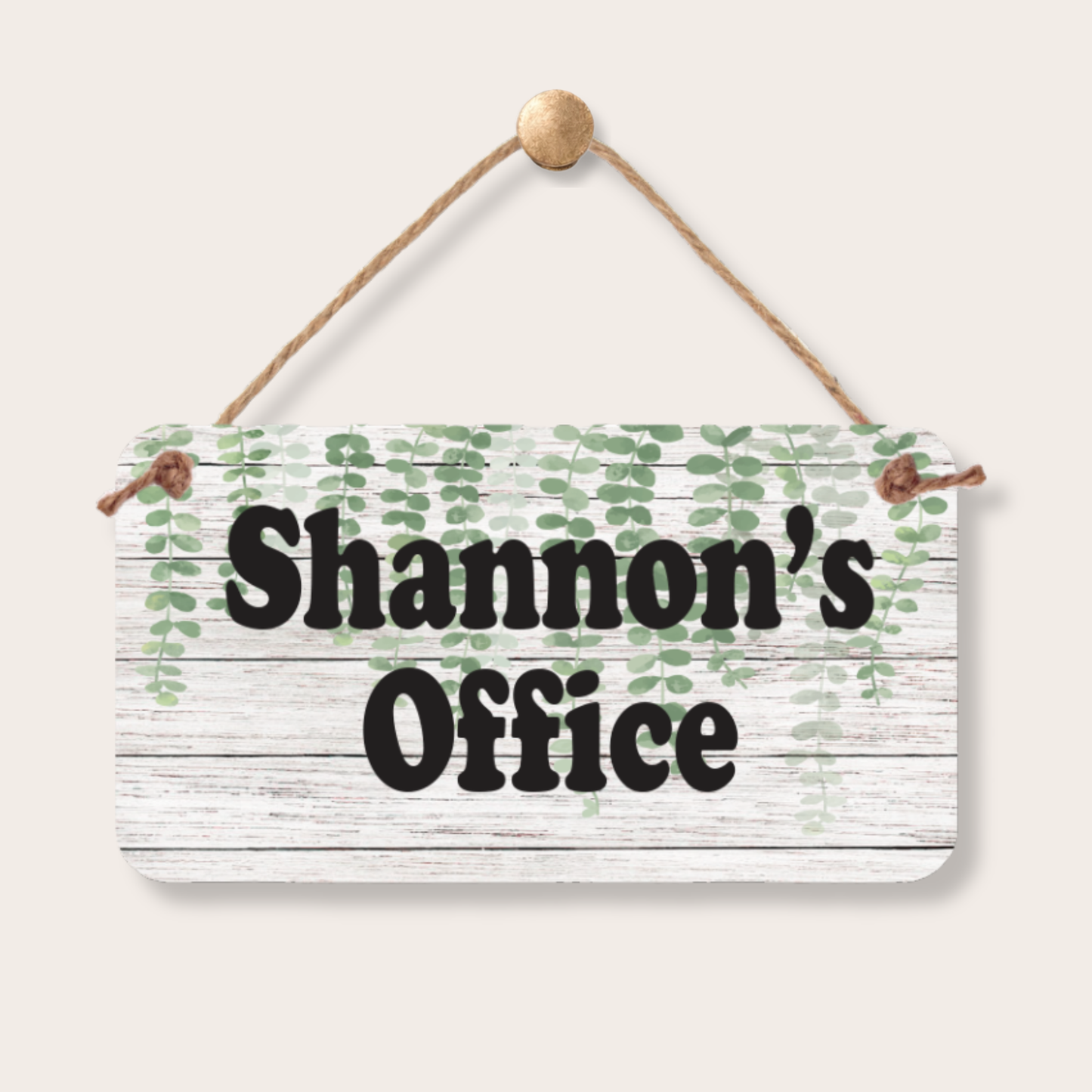 Personalized Name Sign - Custom Door Sign 5"x10" | Office Plaque custom kids room name sign with personalized name design