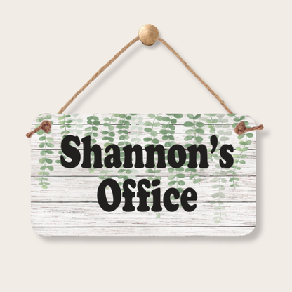 Personalized Name Sign - Custom Door Sign 5"x10" | Office Plaque custom kids room name sign with personalized name design