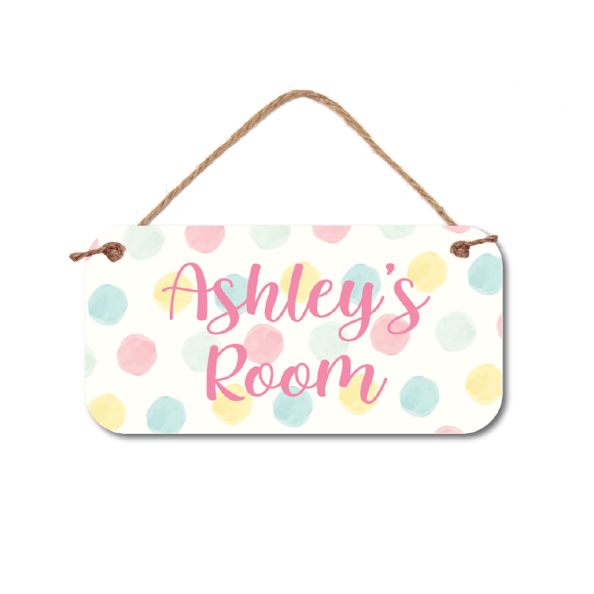 Personalized Name Sign - Custom Kids Room Decor 5"x10" Waterproof PVC Sign