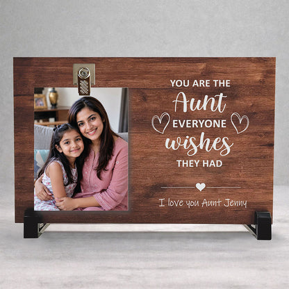 Personalized Wood Clip Photo Frame: “You Are The [Title] Everyone Wishes They Had”