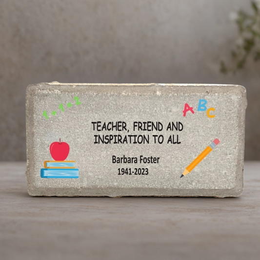 Teacher Memorial Stone – Personalized Custom Memorial Gift