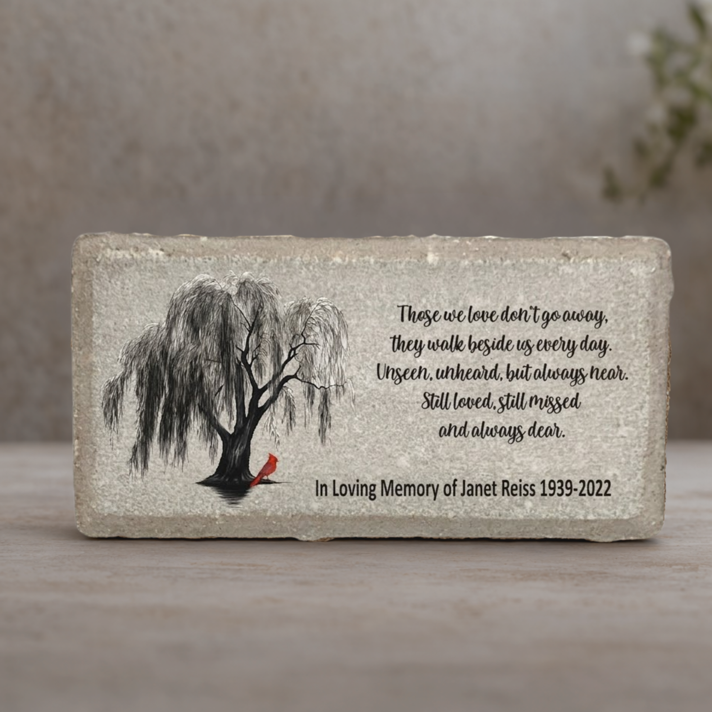 Personalized Memorial Stone - Custom Sympathy Gift | Outdoor & Indoor Choices