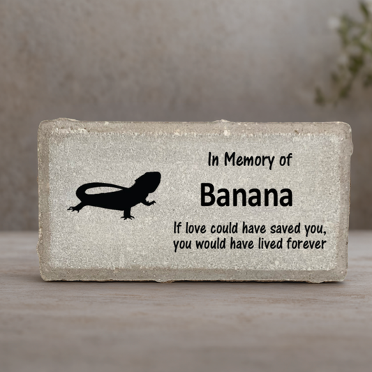 Bearded Dragon Memorial Stone - Personalized Pet Remembrance GIft