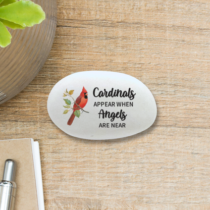 Cardinal Memorial Stone – Personalized Sympathy Gift | Keepsake Remembrance Rock