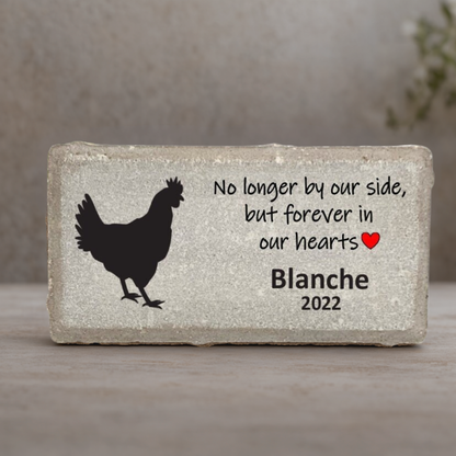 Chicken Memorial Stone – Personalized Pet Memorial Stone