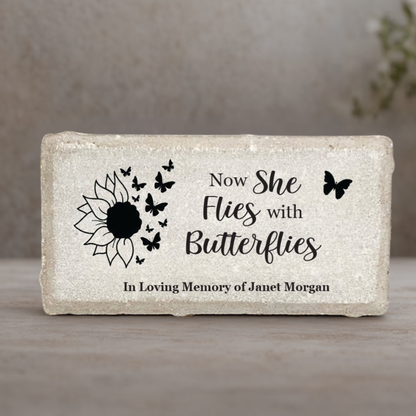 Personalized Memorial Stone - Butterfly Memorial Gift | Custom Tribute