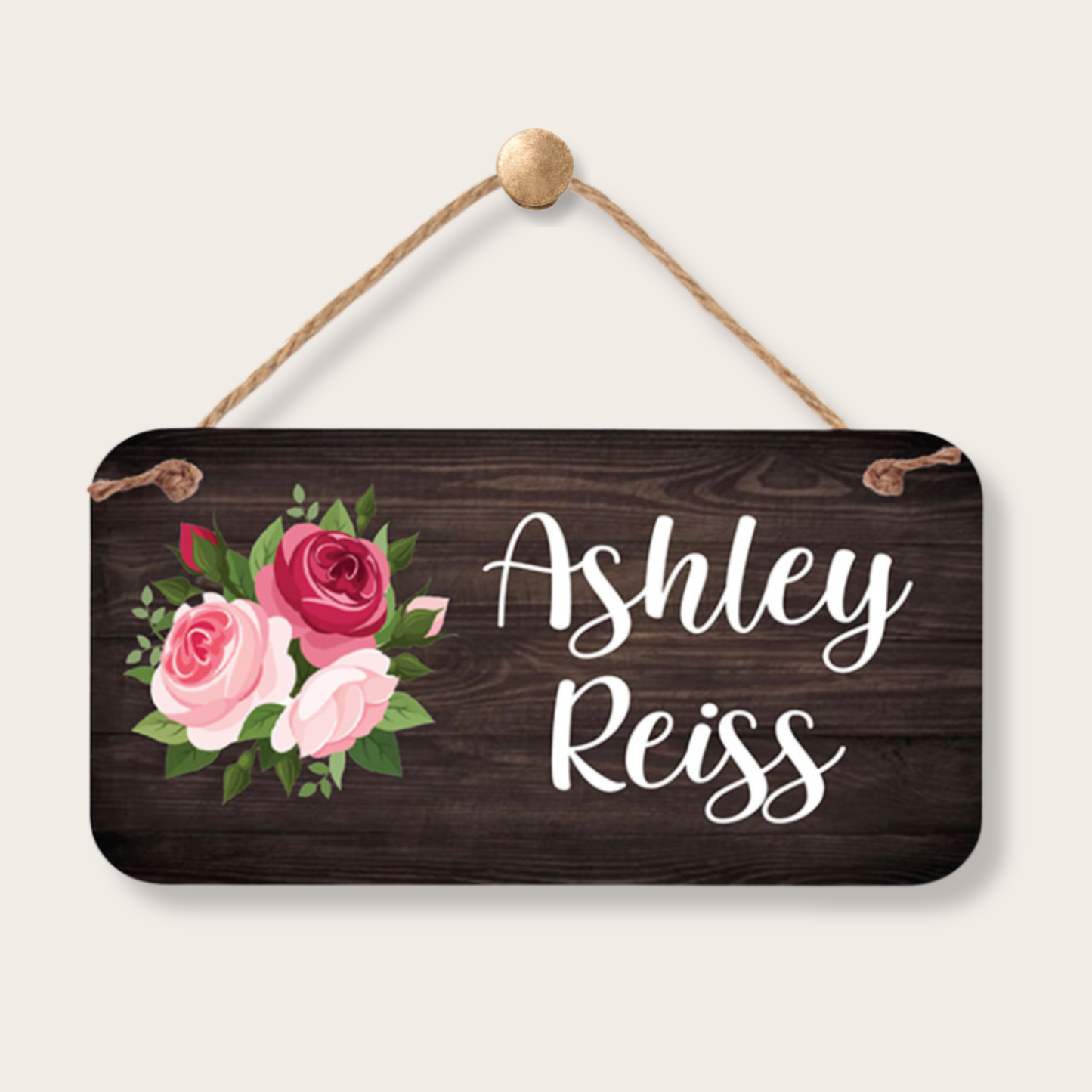 Custom Name Sign - Personalized Flower Name Plaque | Room Sign custom kids room name sign with personalized name design