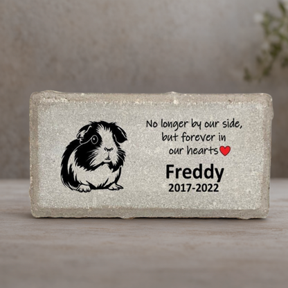 Guinea Pig Memorial Stone – Personalized Pet Remembrance Gift With Custom Plaque