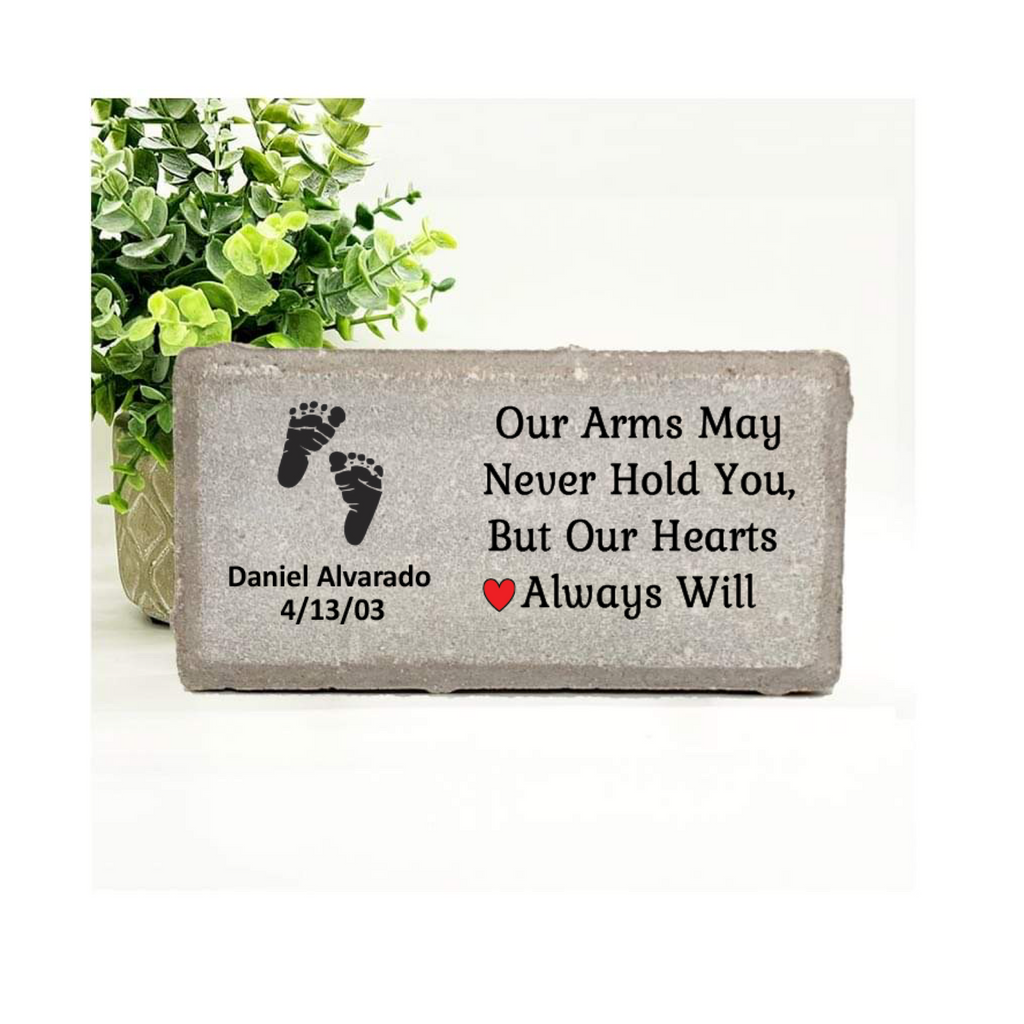 Baby Memorial Stone - Personalized Infant Remembrance Gift | Custom Keepsake