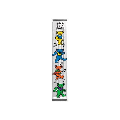 Dancing Bears Mezuzah - Clear Acrylic Mezuzah Case | Modern Judaica Gift