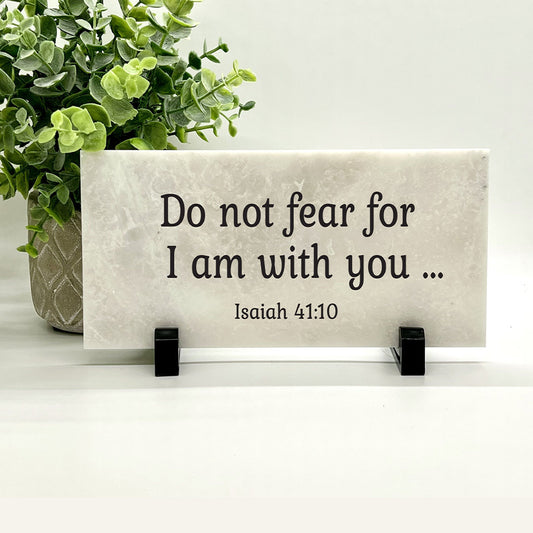Bible Verse Stone Plaque - Custom Marble, Slate & Concrete Gift
