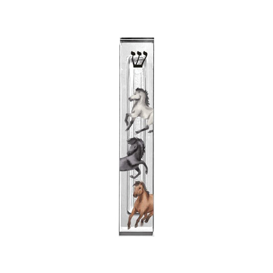 Horse Mezuzah Case – Personalized Acrylic Equestrian Judaica Gift for Riders