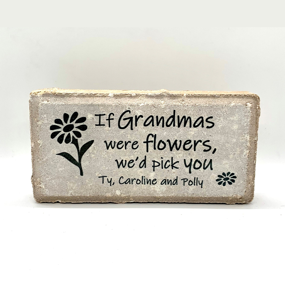 Personalized Grandma Stone - Custom Garden Plaque | Unique Gift for Grandmother