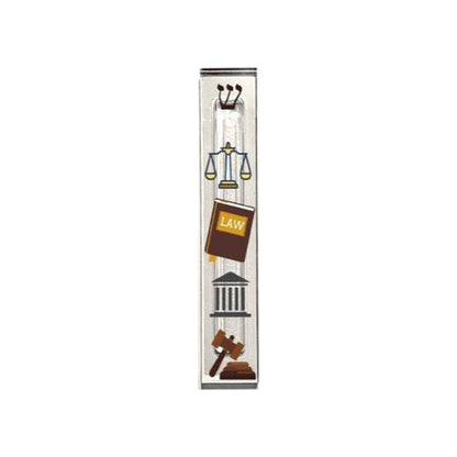 Lawyer Mezuzah Case – Acrylic Attorney Mezuzah for Legal Office Decor