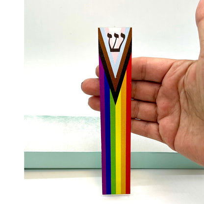 Rainbow Pride Mezuzah – Acrylic Mezuzah Case | LGBTQ Judaica Gift
