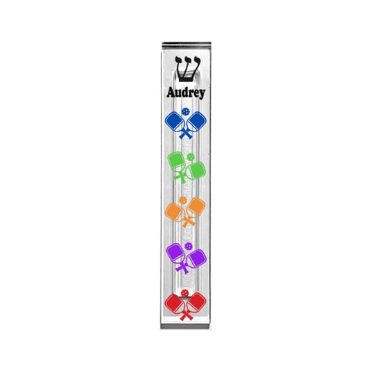 Pickleball Acrylic Mezuzah Case
