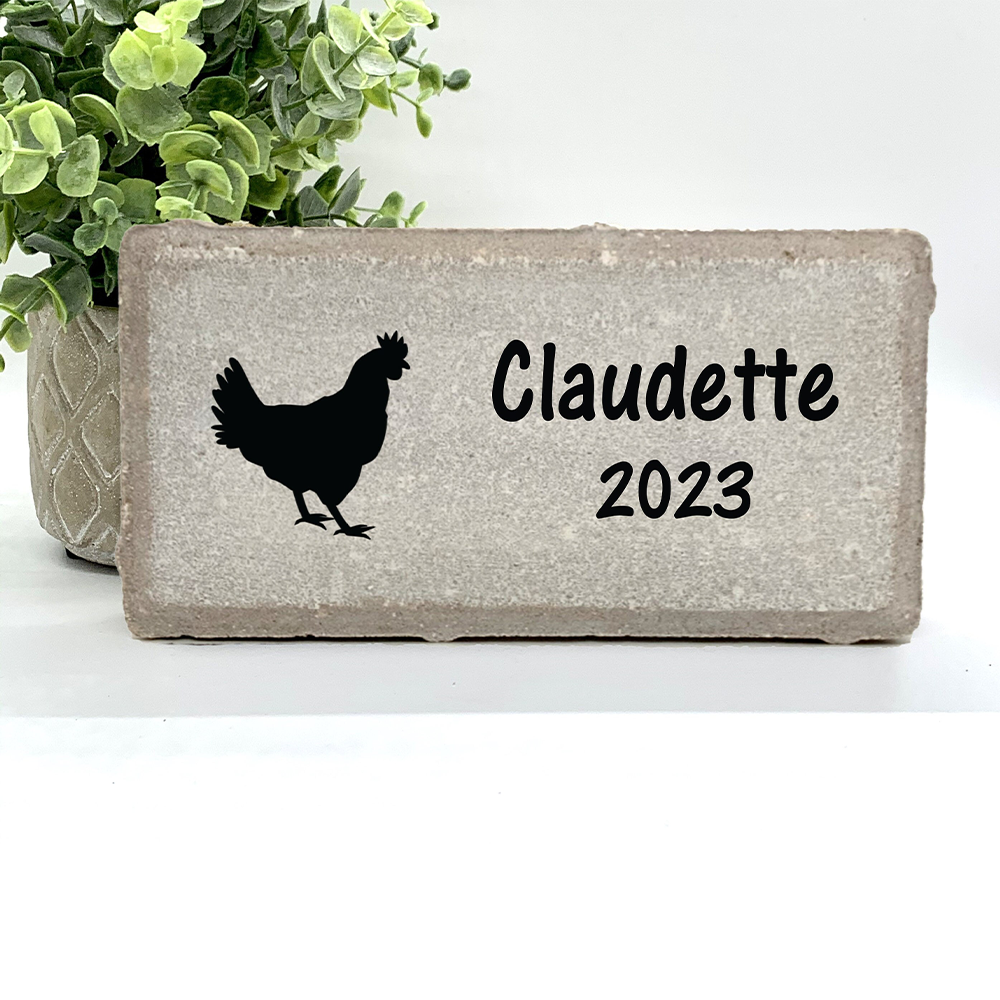 Personalized Chicken Memorial Gifts with a variety of indoor and outdoor stone choices at www.florida-funshine.com. Our Custom Pet Memorial Stones serve as heartfelt sympathy gifts for those grieving a pet loss, ensuring a lasting tribute cherished for years. Enjoy free personalization, quick shipping in 1-2 business days, and quality crafted memorials made in the USA.