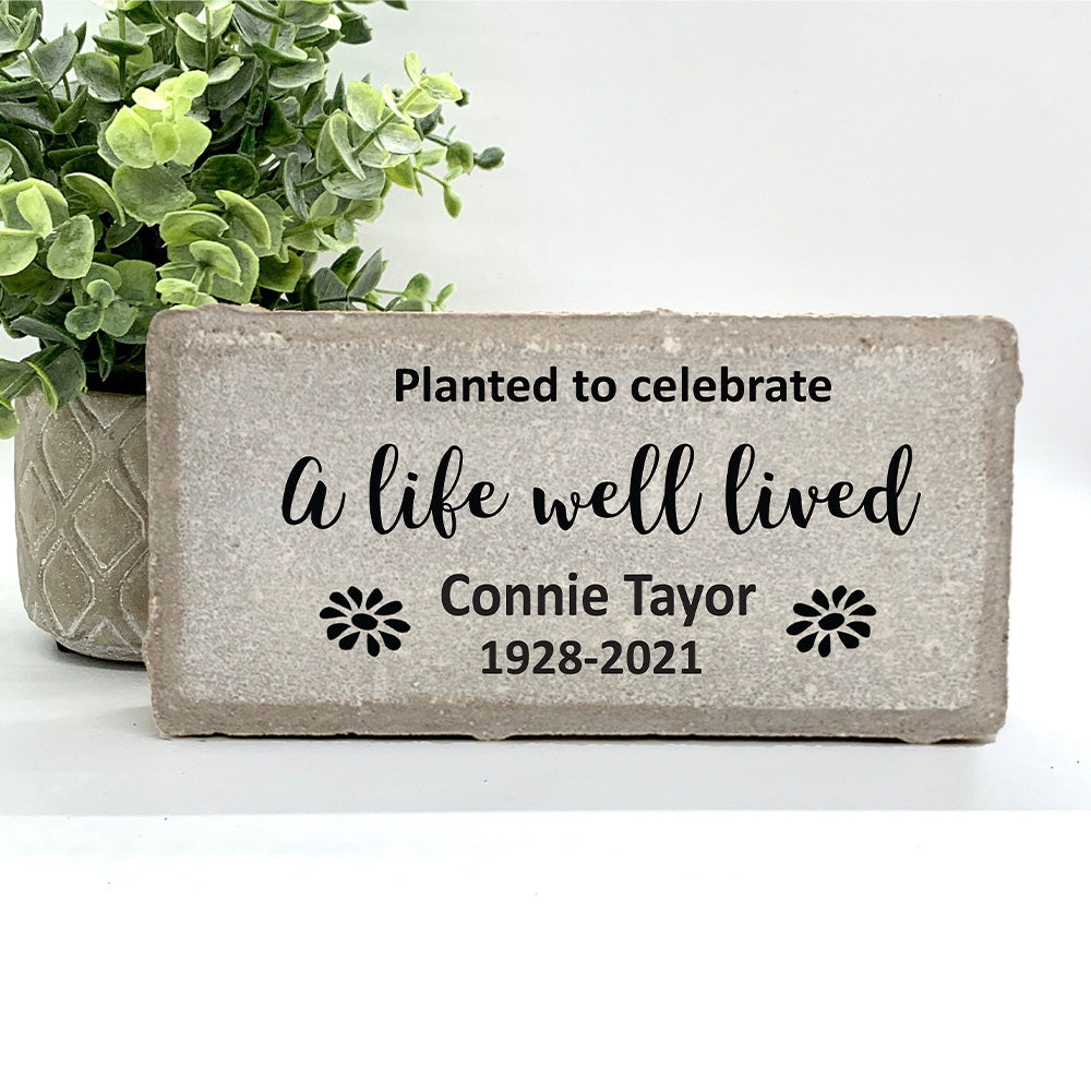 Memorial Stone - Custom Memorial Tree Marker | Personalized Garden Remembrance Gift