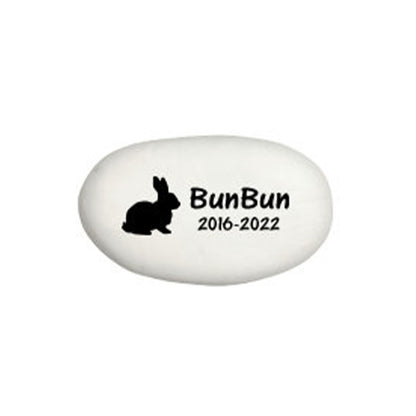 Rabbit Memorial Stone - Personalized Pet Memorial Keepsake | Custom Indoor Gift