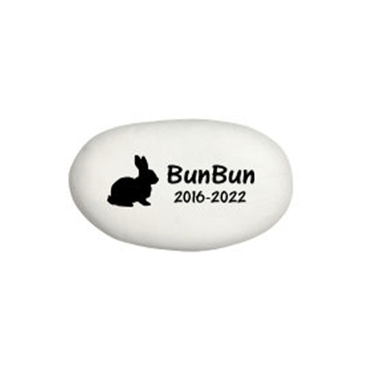 Rabbit Memorial Stone - Personalized Pet Memorial Keepsake | Custom Indoor Gift