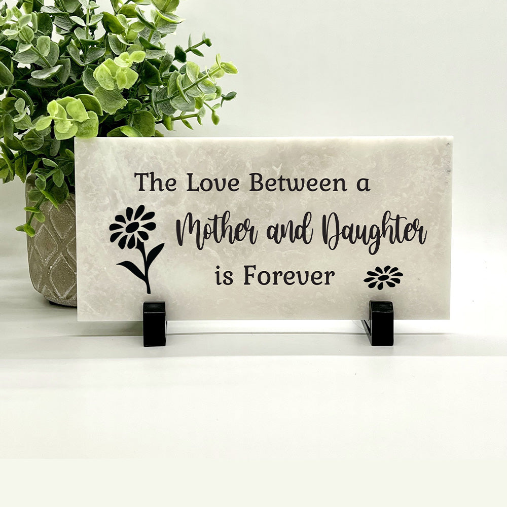 Marble Gift Sign - Mother Daughter Gift | Personalized Marble Stone Plaque