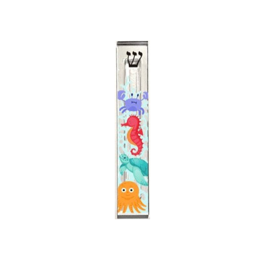 Personalized Acrylic Mezuzah - Under The Sea Custom Mezuzah Gift With UV Print