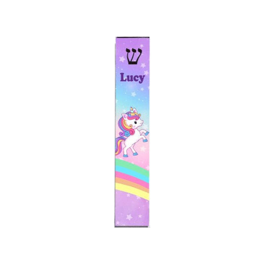 Personalized Unicorn Mezuzah – Clear Acrylic Mezuzah Case With Adhesive Back