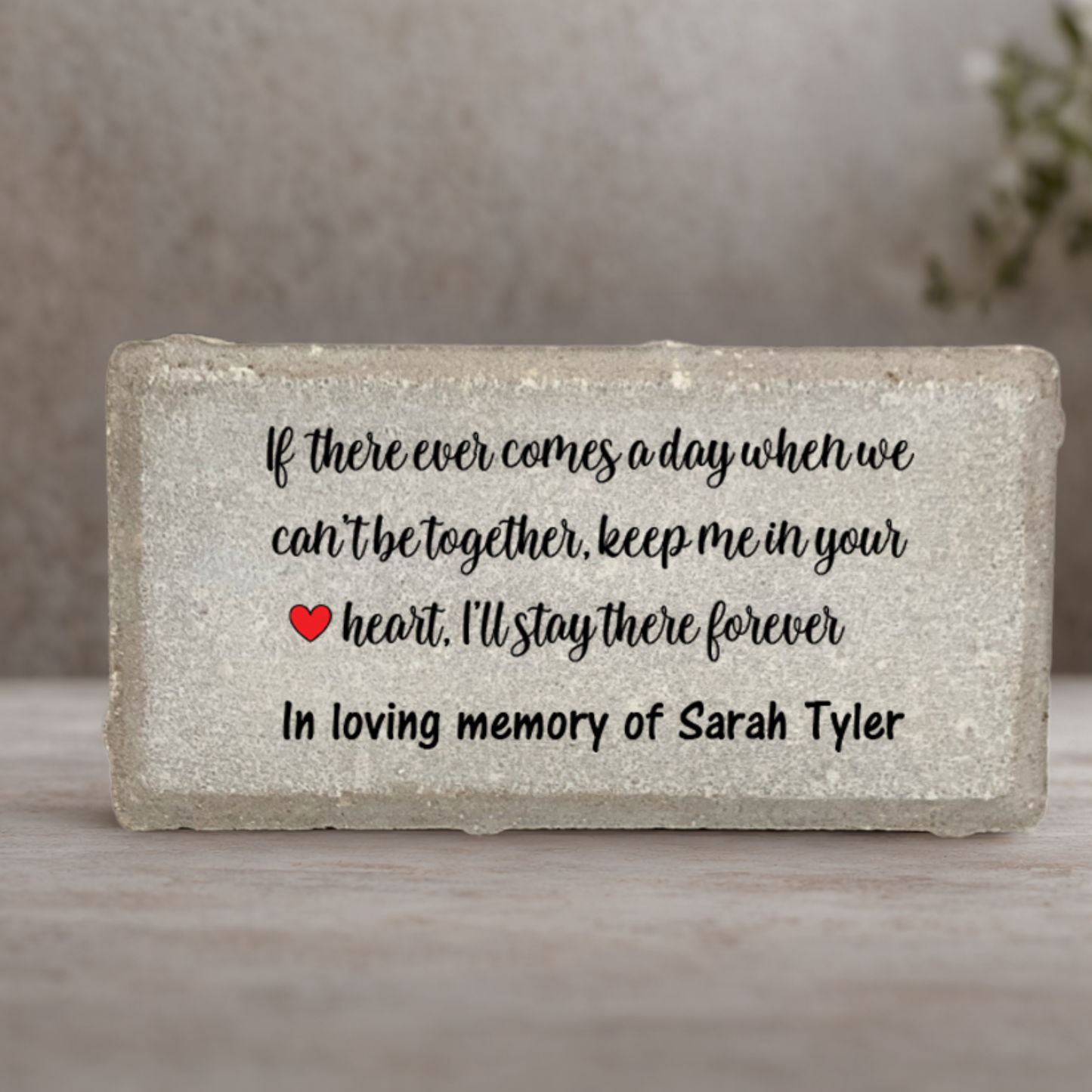 Personalized Memorial Stone – Custom Stone | Garden & Indoor Keepsake